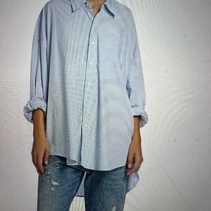 R13 drop neck oxford Shirt